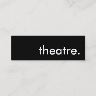 Theater. Mini Visitenkarte
