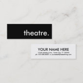 Theater. Mini Visitenkarte (Vorne/Hinten)
