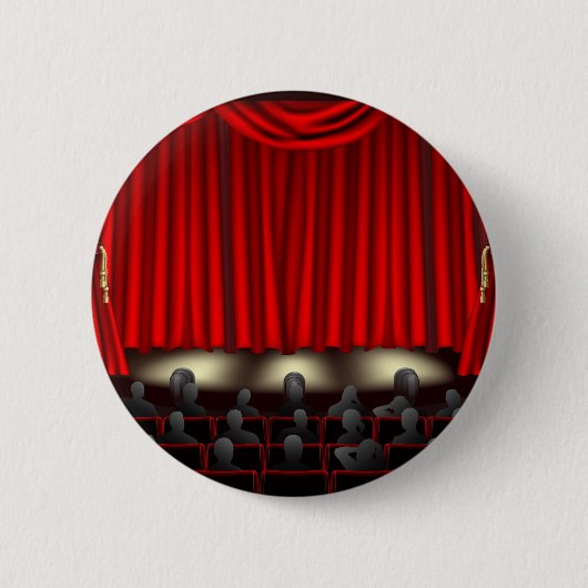 Theater mit Publikum Button (Vorderseite)