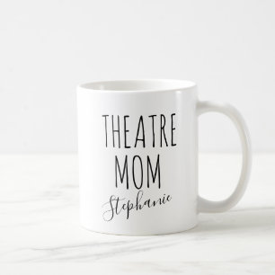 Theater-Mom Personalisierter Name Spaß Theaterbühn Kaffeetasse