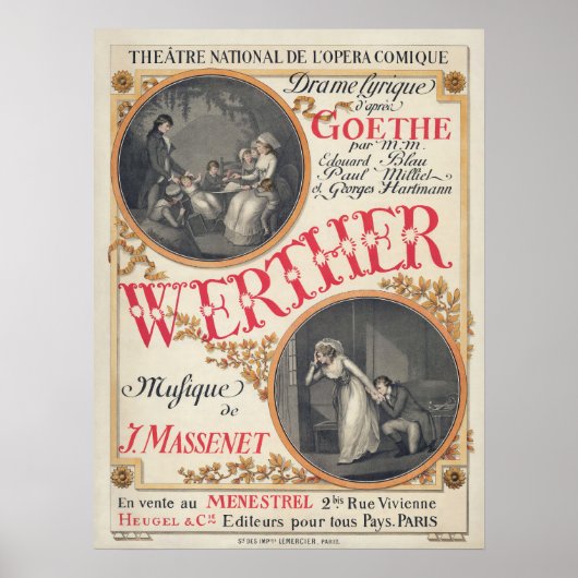 Theater National de l'Opera Comique Poster (Vorne)
