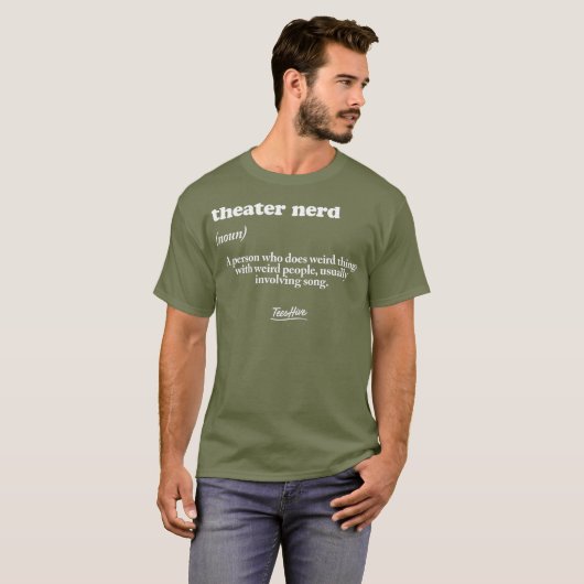 Theater Nerd Definition Schauspiel Theater T-Shirt (Vorne ganz)