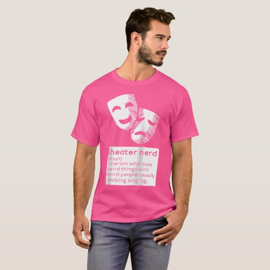 Theater Nerd Noun Fan Musical Opera Bühne Schauspi T-Shirt (Vorne ganz)