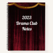 Theater-Notebook Notizblock (Vorderseite)