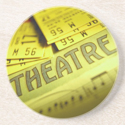Theater-Noten u. Karten Getränkeuntersetzer (Vorne)