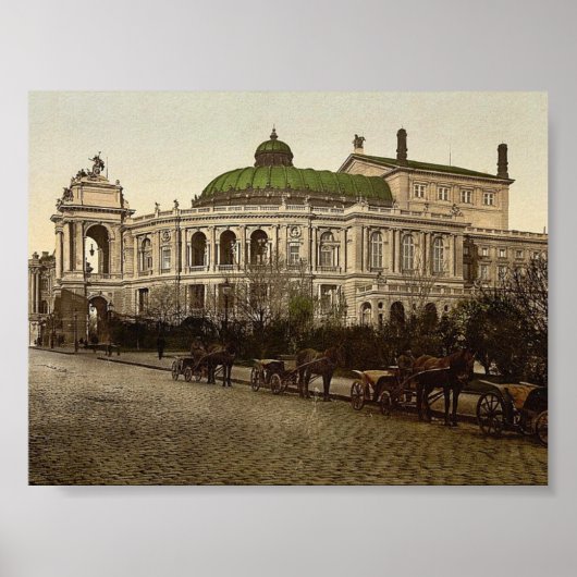 Theater, Odessa, Russland (d.h. Ukraine) Poster (Vorne)