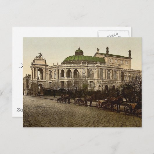 Theater, Odessa, Russland (d.h. Ukraine) Postkarte (Vorne/Hinten)