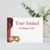 Theater, Oper, Spiel, Museum Einladung (Stehend Vorderseite)