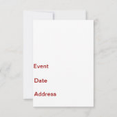 Theater, Oper, Spiel, Museum Einladung (Rückseite)