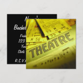 Theater-Partituren & Tickets Einladung (Vorne/Hinten)