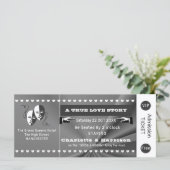 Theater Playbill Show Ticket Thema Hochzeit (Stehend Vorderseite)