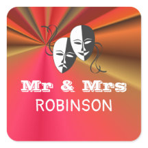 Theater Playbill Show Ticket Thema Hochzeit