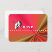 Theater Playbill Show Ticket Thema Hochzeit RSVP Karte (Vorne/Hinten)