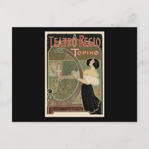 Theater Regio Turin Postkarte
