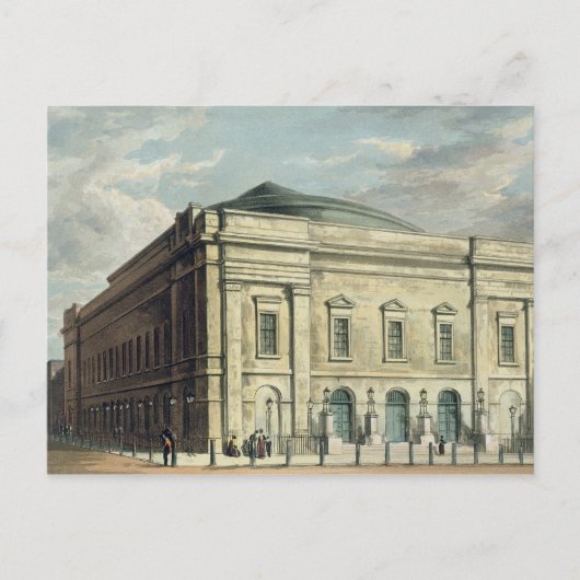 Theater Royal, Drury Lane, London, entworfen von Postkarte (Vorderseite)