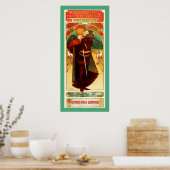 Theater Sarah Bernhardt ~ Hamlet ~ Alphonse Mucha Poster (Küche)