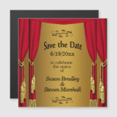 Theater Save the Date Magnetische Einladung (Vorne/Hinten)