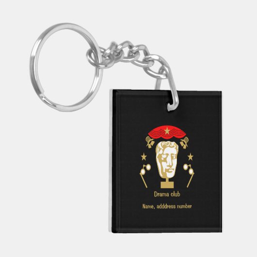 Theater Schauspiel Schlüsselanhänger (Vorderseite links)