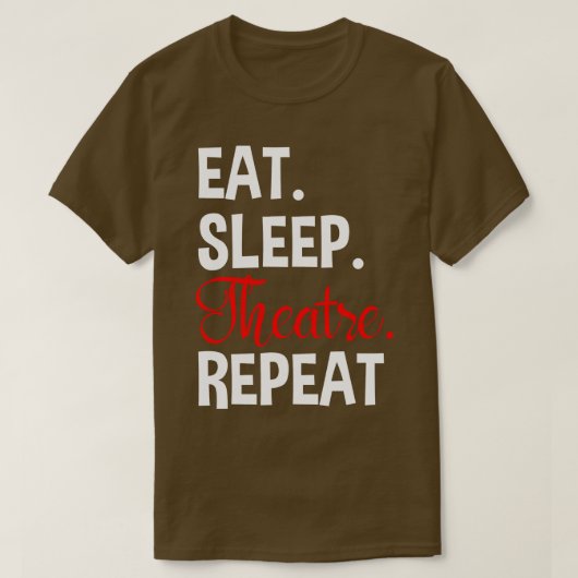 Theater Schauspieler T-Shirt (Design vorne)