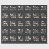 Theater Schauspielerin Eat Sleep Theater Musikalis Geschenkpapier (Flach)