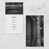 Theater setzt Schwarz-weißes Visitenkarte (Vorne/Hinten)