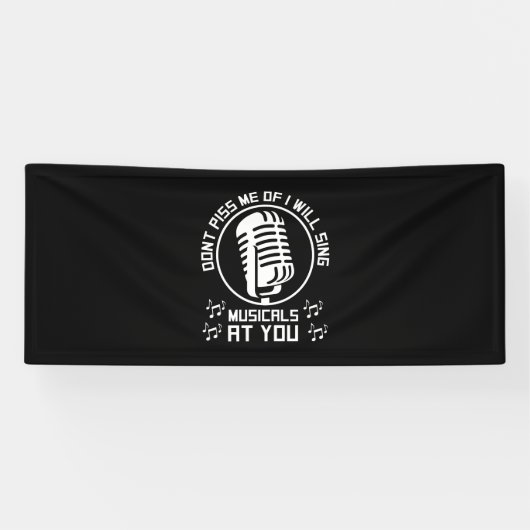 Theater Singer Broadway Banner (Horizontal)