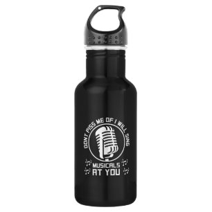 Theater Singer Broadway Edelstahlflasche