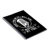 Theater Singer Broadway Notizblock (Rechte Seite)