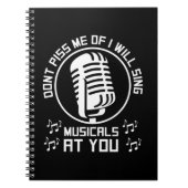 Theater Singer Broadway Notizblock (Vorderseite)