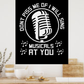 Theater Singer Broadway Poster (Küche)