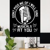 Theater Singer Broadway Poster (Heimbüro)