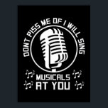 Theater Singer Broadway Poster<br><div class="desc">Theater Singer Broadway</div>