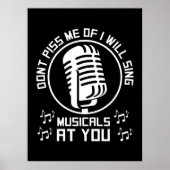 Theater Singer Broadway Poster (Vorne)