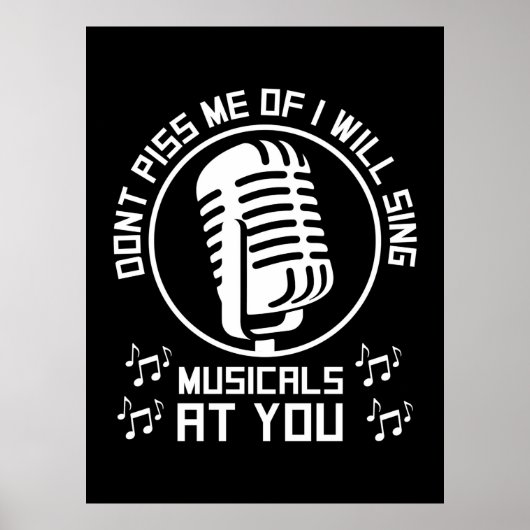 Theater Singer Broadway Poster (Vorne)