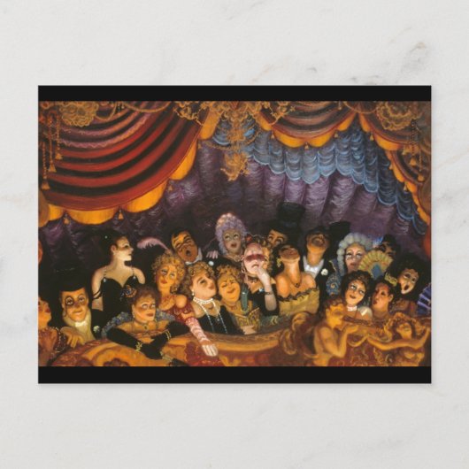 Theater Spaß Postkarte (Vorderseite)