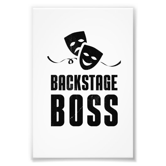 Theater Stage Backstage Boss Crew Stage Fotodruck (Vorne)