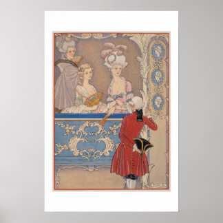 Theater Szene aus Les Liaisons Dangereuses Poster