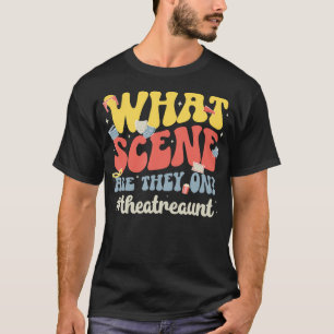 Theater-Tante Groovy Theater Tante Theater Schausp T-Shirt