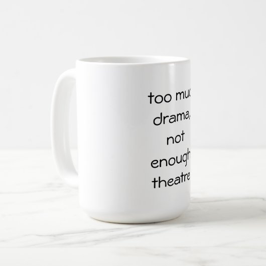 Theater-Tasse Kaffeetasse (Vorderseite Links)