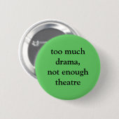Theater- und Dramaknopf Button (Vorne & Hinten)