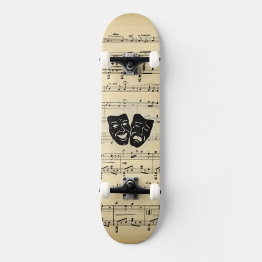Theater und Musik Skateboard (Vorderseite)