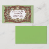 Theater- und verzierte Geschäfts-Karten Visitenkarte (Vorne/Hinten)