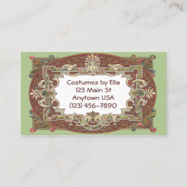 Theater- und verzierte Geschäfts-Karten Visitenkarte