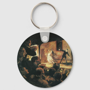 Theater von Honore Daumier Schlüsselanhänger