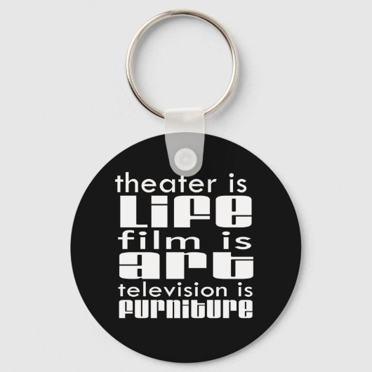 Theater vs Film vs TV Schlüsselanhänger (Vorderseite)