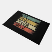 Theater wiederholen Theater Tech Geschenke Schausp Fußmatte (Schrägansicht)