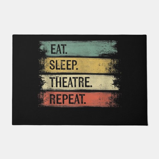 Theater wiederholen Theater Tech Geschenke Schausp Fußmatte (Vorderseite)