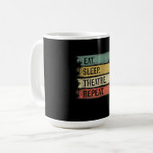 Theater wiederholen Theater Tech Geschenke Schausp Kaffeetasse (Vorderseite Links)