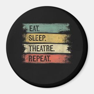 Theater wiederholen Theater Tech Geschenke Schausp Magnet