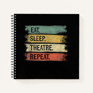 Theater wiederholen Theater Tech Geschenke Schausp Notizblock